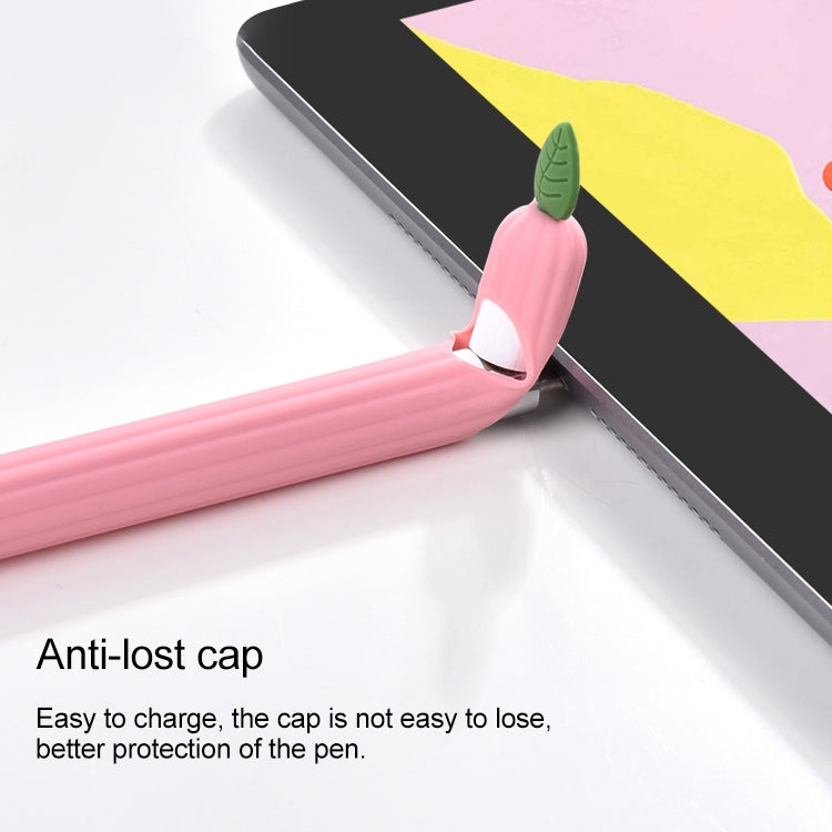 Rutschfeste Silikon-Schutzhülle in kontrastierender Minzblattfarbe, Für Apple Pencil 1, Für Apple Pencil 2