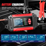 FOXSUR FTC-1206 2 in 1 12V Charging Tester Integrated Machine Car Motorcycle Battery Charger Tester, EU Plug, US Plug, UK Plug, AU Plug
