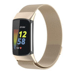 For Fitbit Charge 5 xDfind Milanese Magnetic Metal Watch Band, S, L