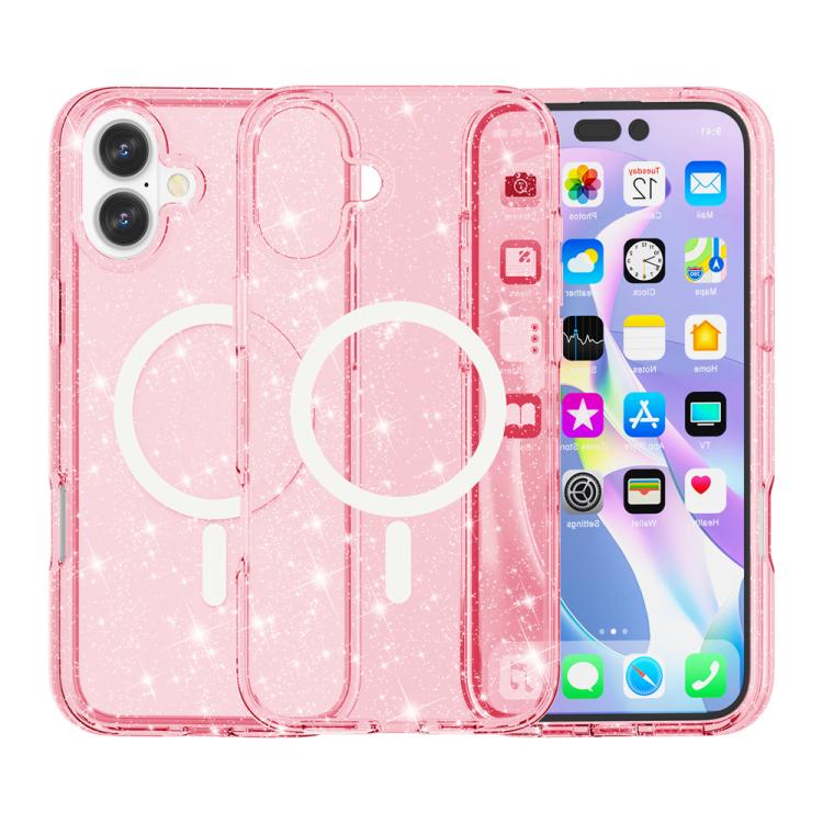 Glitzerpuder-MagSafe-Magnet-Handyhülle im Terminator-Stil, für iPhone 17 Pro Max, für iPhone 17 Pro, für iPhone 17, für iPhone Air