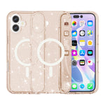 Glitzerpuder-MagSafe-Magnet-Handyhülle im Terminator-Stil, für iPhone 17 Pro Max, für iPhone 17 Pro, für iPhone 17, für iPhone Air