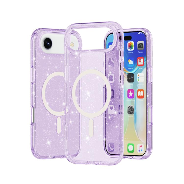 Glitzerpuder-MagSafe-Magnet-Handyhülle im Terminator-Stil, für iPhone 17 Pro Max, für iPhone 17 Pro, für iPhone 17, für iPhone Air