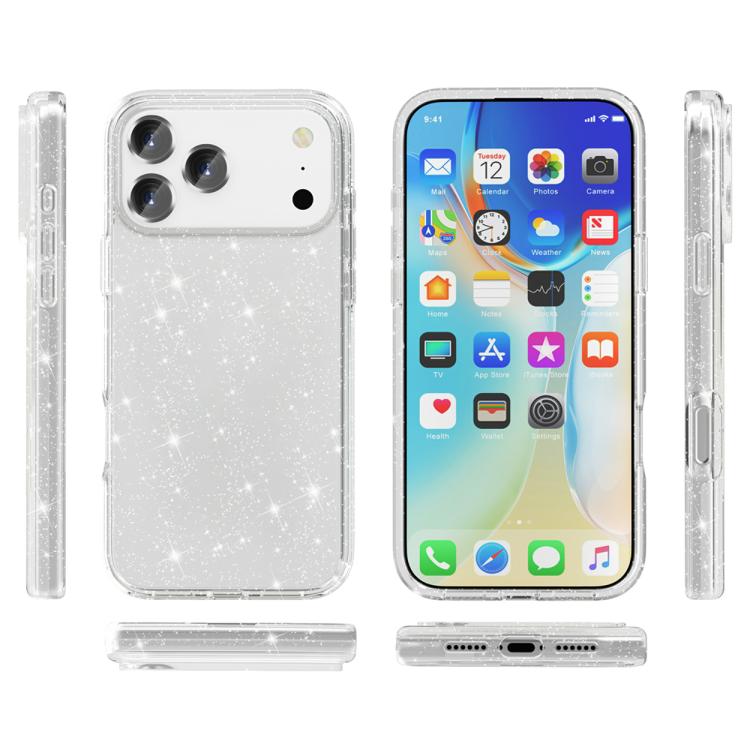 Stoßfeste Terminator Glitzer Puder Handyhülle, Für iPhone 17 Pro Max, Für iPhone 17 Pro, Für iPhone 17, Für iPhone Air
