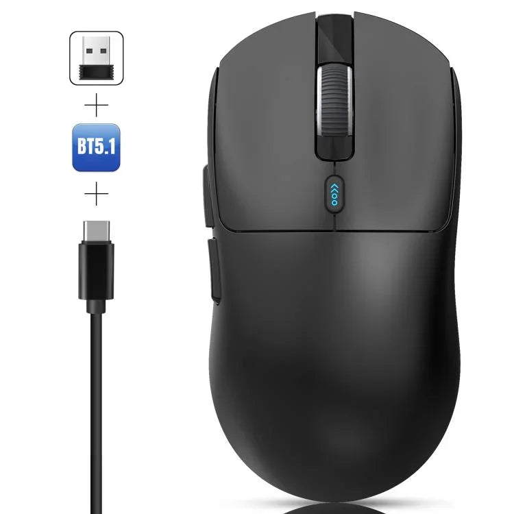 HXSJ T68 3 Modi Kabelgebundene 2,4 G BT5.1 Kabellose Leichte Gaming-Maus, T68