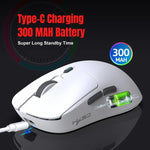 HXSJ T68 3 Modi Kabelgebundene 2,4 G BT5.1 Kabellose Leichte Gaming-Maus, T68