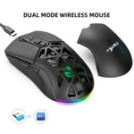 HXSJ T26 Dual-Mode 2.4G BT5.1 Wiederaufladbare Kabellose Maus, T26