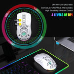 HXSJ T26 Dual-Mode 2.4G BT5.1 Wiederaufladbare Kabellose Maus, T26