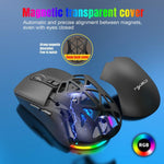 HXSJ T26 Dual-Mode 2.4G BT5.1 Wiederaufladbare Kabellose Maus, T26