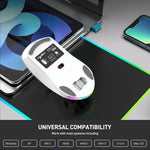 HXSJ T26 Dual-Mode 2.4G BT5.1 Wiederaufladbare Kabellose Maus, T26