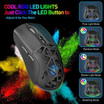HXSJ T26 Dual-Mode 2.4G BT5.1 Wiederaufladbare Kabellose Maus, T26