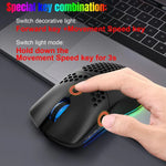 HXSJ T66 3 Modi kabelgebundene 2.4G BT5.3 kabellose RGB wiederaufladbare Maus, T66