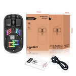HXSJ T200 Dual-Modus 2.4G BT5.0 Transparente RGB Kabellose Maus, T200