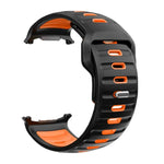 Gestreiftes, zweifarbiges Silikon-Uhrenarmband, für Samsung Galaxy Watch Ultra 47 mm / Ultra 2025