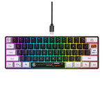 HXSJ V700WB Kabelgebundene RGB-Hintergrundbeleuchtung Membran-Tastatur, 61 Tasten, Kabellänge: 1,7 m, V700WB