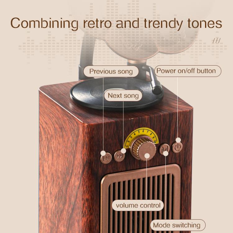 H3 Morning Glory Retro Kabelloser Bluetooth-Lautsprecher, H3