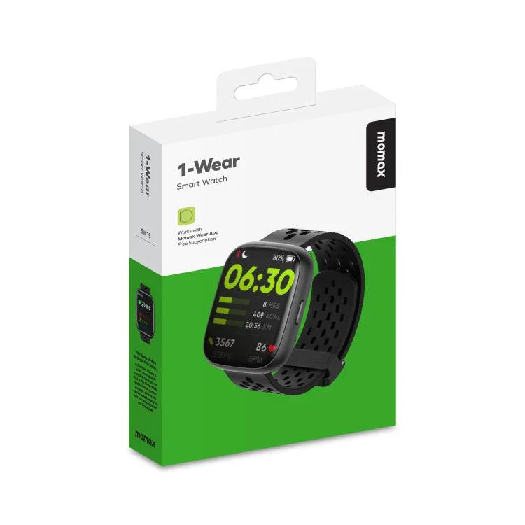 MOMAX SW1S 1,83 Zoll Bildschirm IP68 Wasserdicht Smart-Sportuhr
