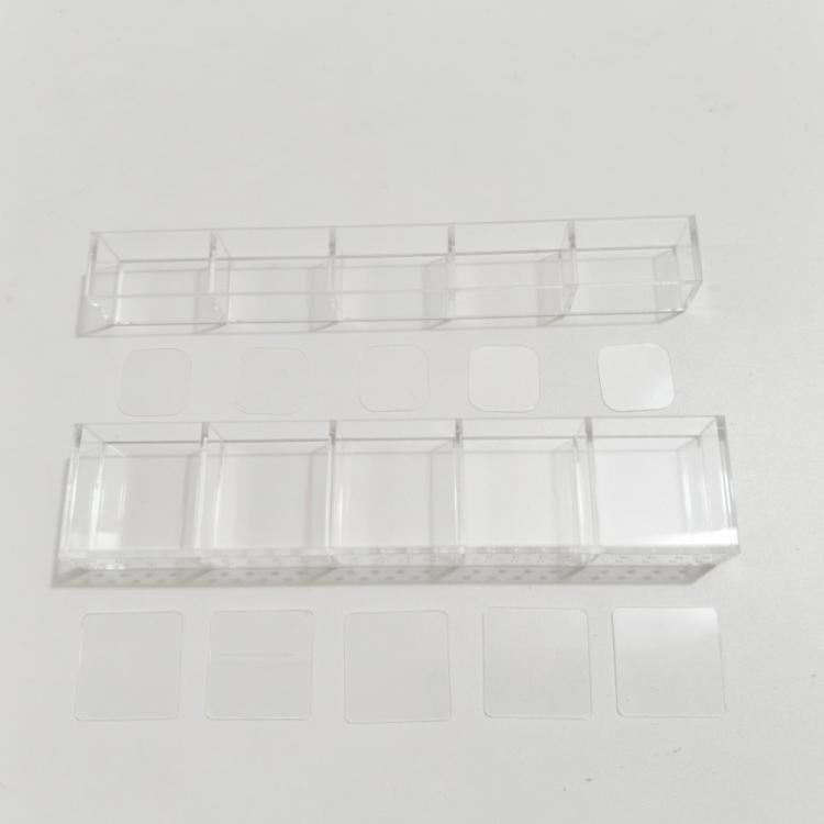 YX166 Wandhalterung für Strohhalme aus Acryl, mit doppelseitigen Klebestreifen, YX166