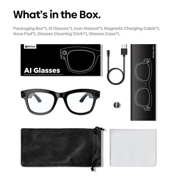 Zeblaze Eyewear KI-Schießbrille mit offenem Ohr und KI-Unterstützung