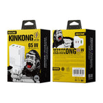 WK WP-U66 Kinkong 65W Dual USB-C / Type-C + USB GaN Schnellladegerät, UK-Stecker, US-Stecker, EU-Stecker