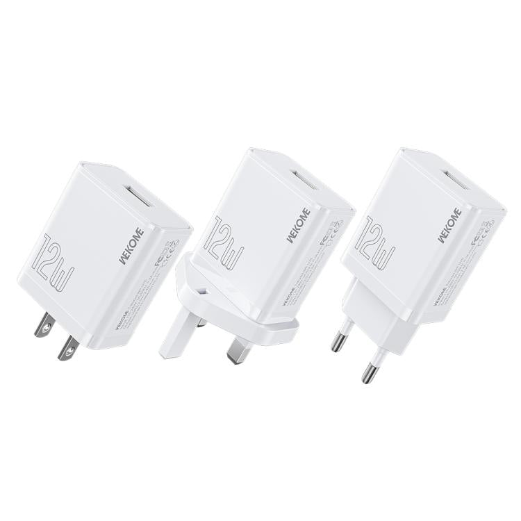 WK WP-U76 Kinkong 12W USB-Ladegerät, UK-Stecker, US-Stecker, EU-Stecker