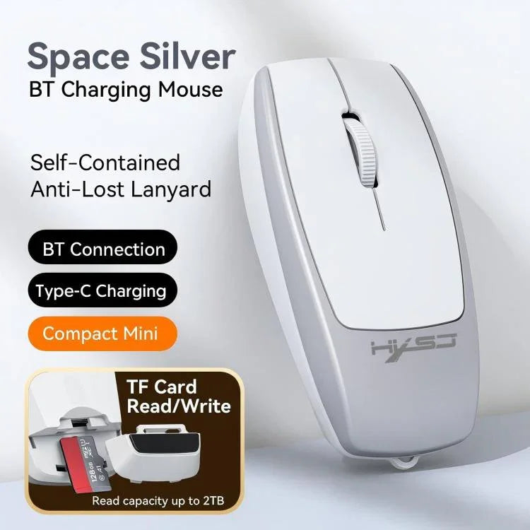 HXSJ M109 Mini Wireless Mouse, 3D Right, TF Card Reader, 4D Mute Buttons
