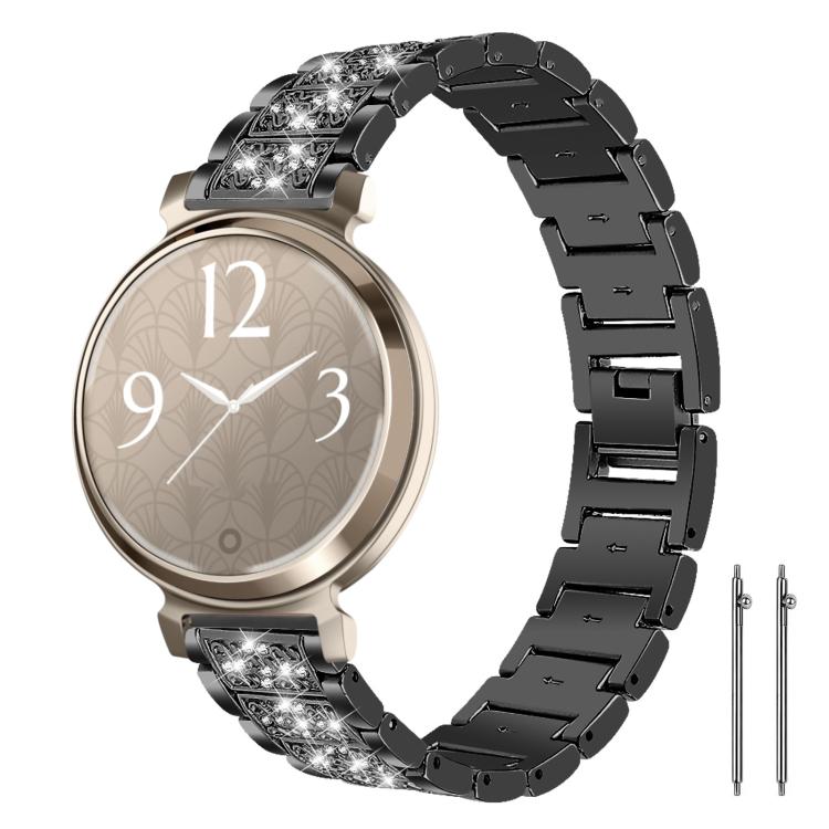xDfind Diamond Jewelry Steel Watch Band, 22mm For Amazfit GTR 4/3/3 Pro/Bip6/Bip5, 20mm For Amazfit Bip U / Lite / Bip 3 Pro, 20mm For Amazfit GTS4 mini/GTS3/2/2E/GT2 mini, 18mm For Huawei GT5/GT4 41mm / OPPO Watch X2 Mini, 14mm For Garmin Lily 2      ...
