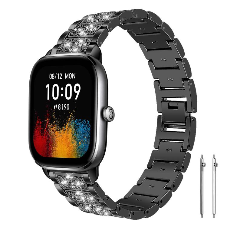 xDfind Diamond Jewelry Steel Watch Band, 22mm For Amazfit GTR 4/3/3 Pro/Bip6/Bip5, 20mm For Amazfit Bip U / Lite / Bip 3 Pro, 20mm For Amazfit GTS4 mini/GTS3/2/2E/GT2 mini, 18mm For Huawei GT5/GT4 41mm / OPPO Watch X2 Mini, 14mm For Garmin Lily 2      ...