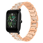 xDfind Diamond Jewelry Steel Watch Band, 22mm For Amazfit GTR 4/3/3 Pro/Bip6/Bip5, 20mm For Amazfit Bip U / Lite / Bip 3 Pro, 20mm For Amazfit GTS4 mini/GTS3/2/2E/GT2 mini, 18mm For Huawei GT5/GT4 41mm / OPPO Watch X2 Mini, 14mm For Garmin Lily 2      ...
