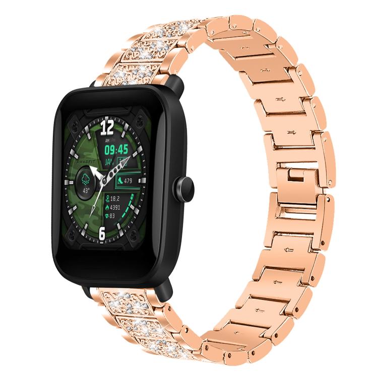 xDfind Diamond Jewelry Steel Watch Band, 22mm For Amazfit GTR 4/3/3 Pro/Bip6/Bip5, 20mm For Amazfit Bip U / Lite / Bip 3 Pro, 20mm For Amazfit GTS4 mini/GTS3/2/2E/GT2 mini, 18mm For Huawei GT5/GT4 41mm / OPPO Watch X2 Mini, 14mm For Garmin Lily 2      ...
