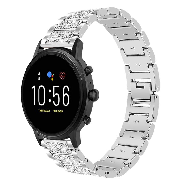 xDfind Diamond Jewelry Steel Watch Band, 22mm For Amazfit GTR 4/3/3 Pro/Bip6/Bip5, 20mm For Amazfit Bip U / Lite / Bip 3 Pro, 20mm For Amazfit GTS4 mini/GTS3/2/2E/GT2 mini, 18mm For Huawei GT5/GT4 41mm / OPPO Watch X2 Mini, 14mm For Garmin Lily 2      ...