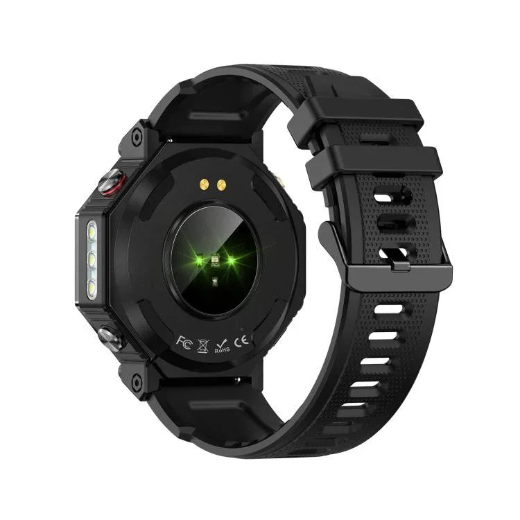 KC91 1,39 Zoll IPS-Bildschirm 3 ATM Outdoor GPS Smartwatch mit Taschenlampe