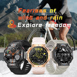 KC91 1,39 Zoll IPS-Bildschirm 3 ATM Outdoor GPS Smartwatch mit Taschenlampe