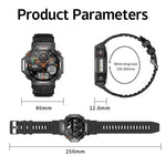 KC91 1,39 Zoll IPS-Bildschirm 3 ATM Outdoor GPS Smartwatch mit Taschenlampe