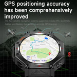 KC91 1,39 Zoll IPS-Bildschirm 3 ATM Outdoor GPS Smartwatch mit Taschenlampe