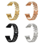 xDfind Diamond Jewelry Stainless Steel Watch Band, For Fitbit Charge 6 / 5 18mm, For Fitbit Inspire 3 12mm, For Fitbit Versa 4 / 3 / Sense2 / 1 20mm, For Fitbit Luxe / Special Edition 12mm, For Fitbit Inspire 2 / Ace 3 14mm, For Fitbit Charge 4 / 3 18mm