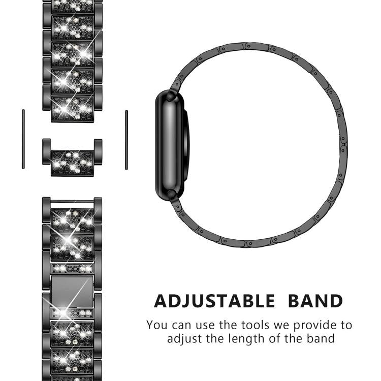 xDfind Diamond Jewelry Stainless Steel Watch Band, For Huawei Watch Fit 5 / Fit 5 Pro 20mm, For Huawei Band 10 / 9 / 8 14mm
