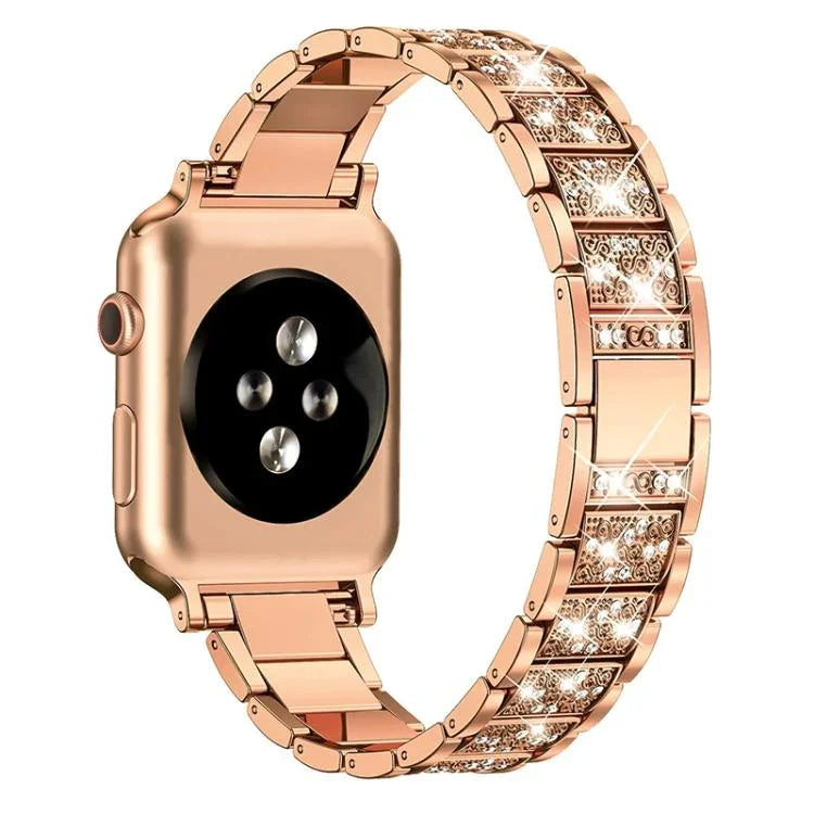 xDfind Diamantschmuck Edelstahl-Uhrenarmband, für Apple Watch 42 / 44 / 45 / 46 / 49 mm, für Apple Watch 38 / 40 / 41 / S10 42 mm