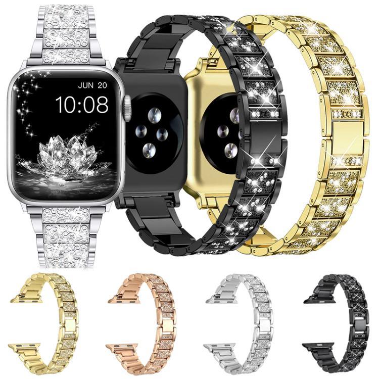 xDfind Diamantschmuck Edelstahl-Uhrenarmband, für Apple Watch 42 / 44 / 45 / 46 / 49 mm, für Apple Watch 38 / 40 / 41 / S10 42 mm
