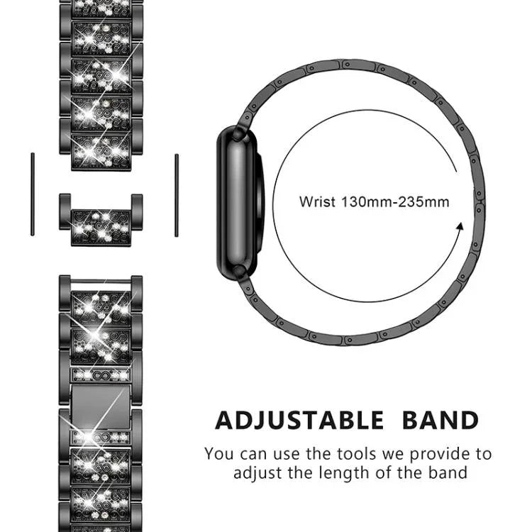 xDfind Diamantschmuck Edelstahl-Uhrenarmband, für Apple Watch 42 / 44 / 45 / 46 / 49 mm, für Apple Watch 38 / 40 / 41 / S10 42 mm