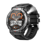 KT85 1,43-Zoll-Bildschirm 5 ATM Outdoor-Sport-Smartwatch mit starker Taschenlampe