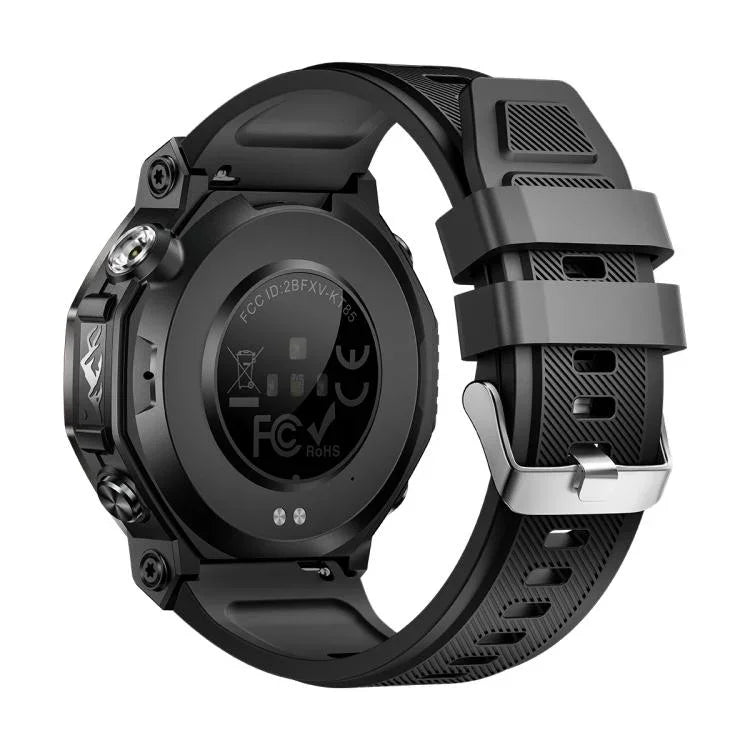 KT85 1,43-Zoll-Bildschirm 5 ATM Outdoor-Sport-Smartwatch mit starker Taschenlampe