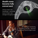 KT85 1,43-Zoll-Bildschirm 5 ATM Outdoor-Sport-Smartwatch mit starker Taschenlampe