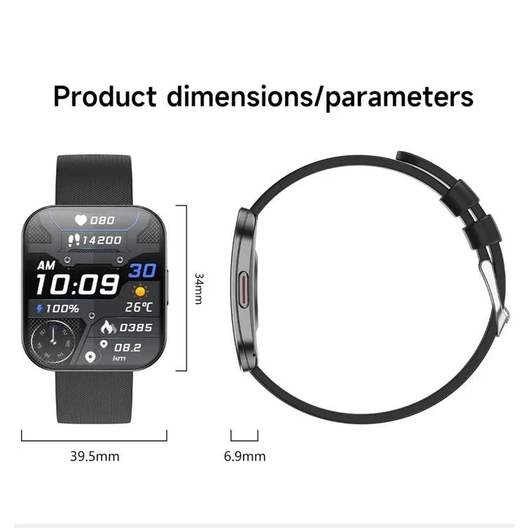 U17 1,85 Zoll ultradünnes Curved-Display IP68 Sport-Smartwatch