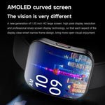 U17 1,85 Zoll ultradünnes Curved-Display IP68 Sport-Smartwatch