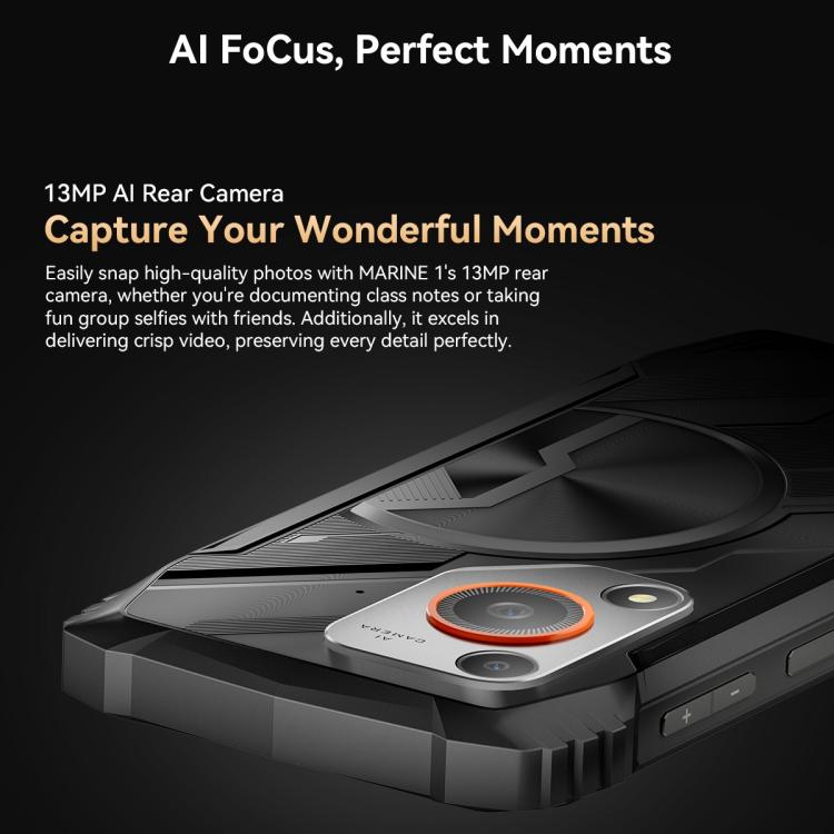 Blackview Oscal Marine 1, 6,56 Zoll, Android 15, Unisoc UMS9230E T615 Octa-Core-Prozessor, Netzwerk: 4G, OTG, NFC, 4 GB + 128 GB