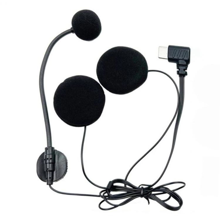 Typ-C Winkel Motorrad Halbhelm Intercom Headset Mikrofon, Typ-C Winkel