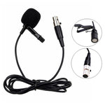 Metall Ansteckmikrofon, Kabellänge: 1,5 m, 3-Pin XLR Stecker, 4-Pin XLR Stecker