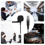 Metall Ansteckmikrofon, Kabellänge: 1,5 m, 3-Pin XLR Stecker, 4-Pin XLR Stecker