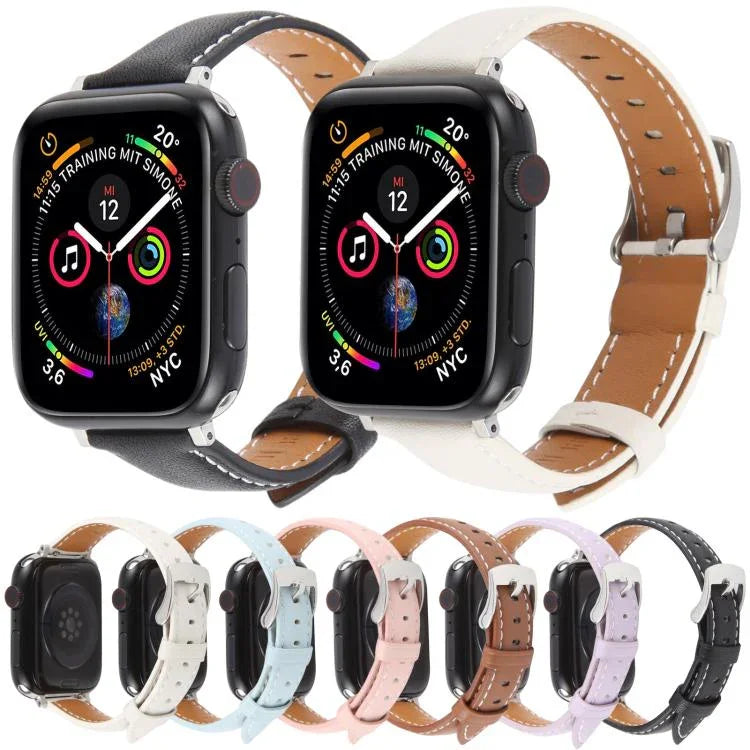 Uhrenarmband aus Seidenmikrofaserleder, für Apple Watch 46 mm / 49 mm / 45 mm / 44 mm, für Apple Watch 42 mm / 41 mm / 40 mm / 38 mm