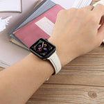 Uhrenarmband aus Seidenmikrofaserleder, für Apple Watch 46 mm / 49 mm / 45 mm / 44 mm, für Apple Watch 42 mm / 41 mm / 40 mm / 38 mm